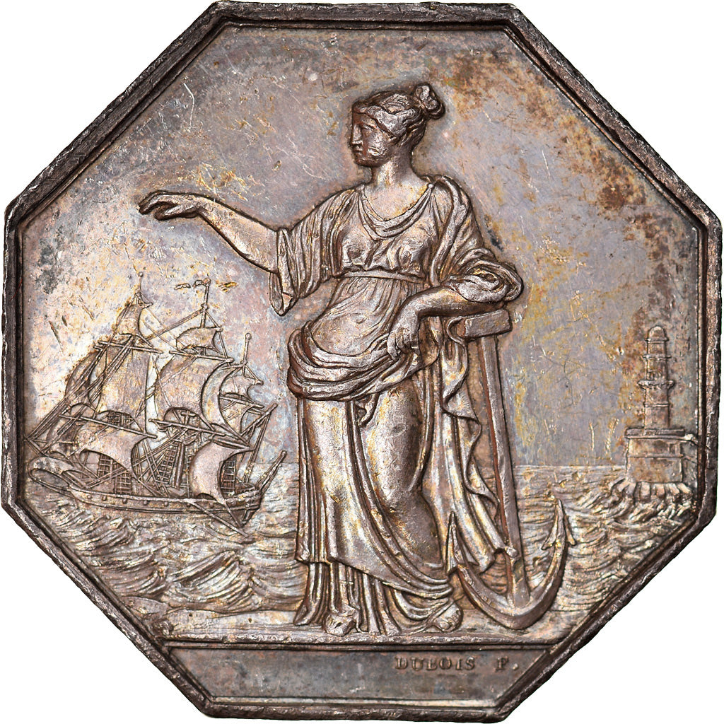 Francja, Token, Marseille, Réunion des Négociants assureurs, 1836, Dubois F.