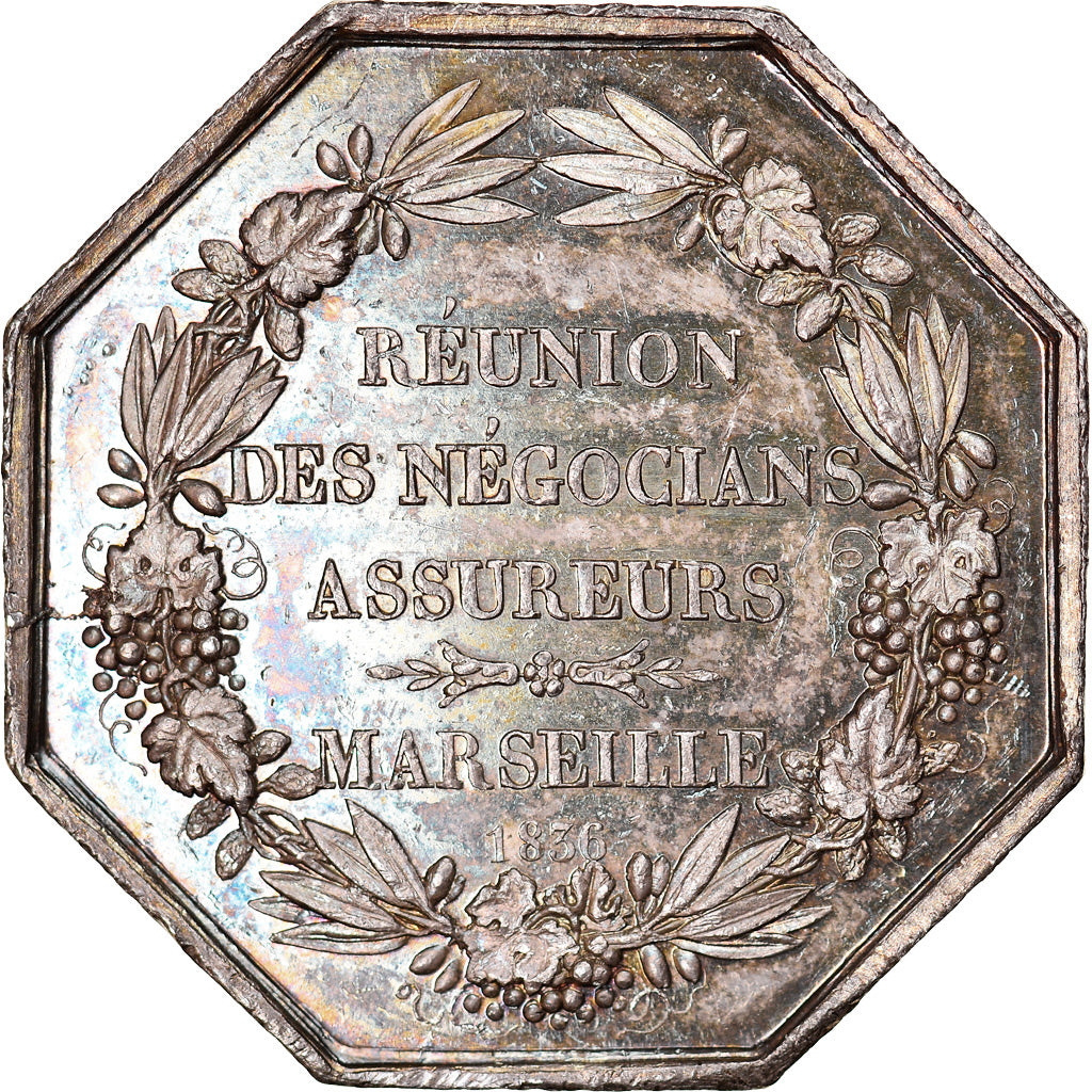 Francja, Token, Marseille, Réunion des Négociants assureurs, 1836, Dubois F.