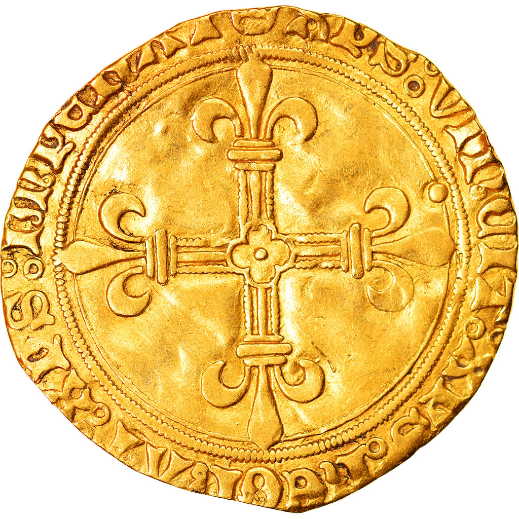 Coin, France, Louis XI, Ecu d'or au soleil, Ecu d'or, Tours, EF(40-45), Gold