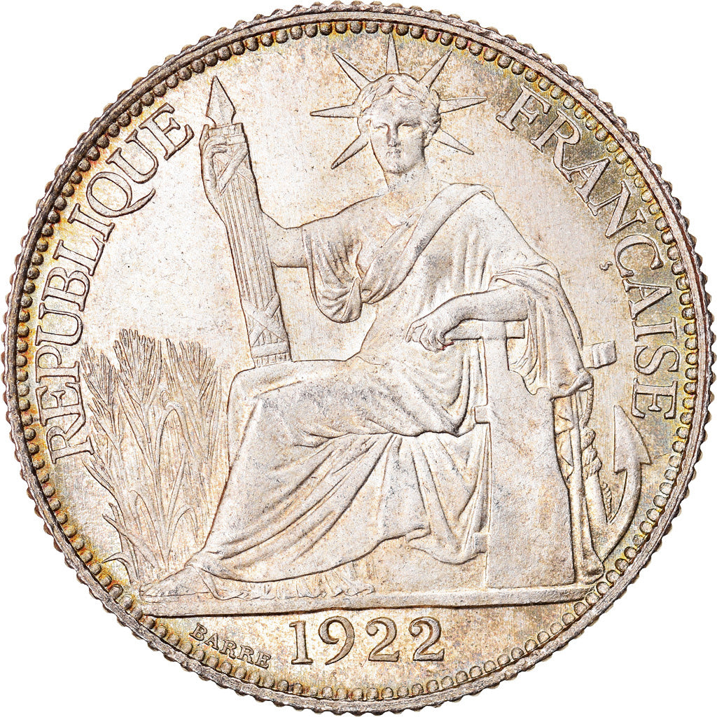 Monnaie, FRENCH INDO-CHINA, 20 Cents, 1922, Paris, SPL, Argent, KM:17.1