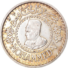 Coin, Morocco, Mohammed V, 500 Francs, 1956/AH1376, Paris, AU(55-58), Silver