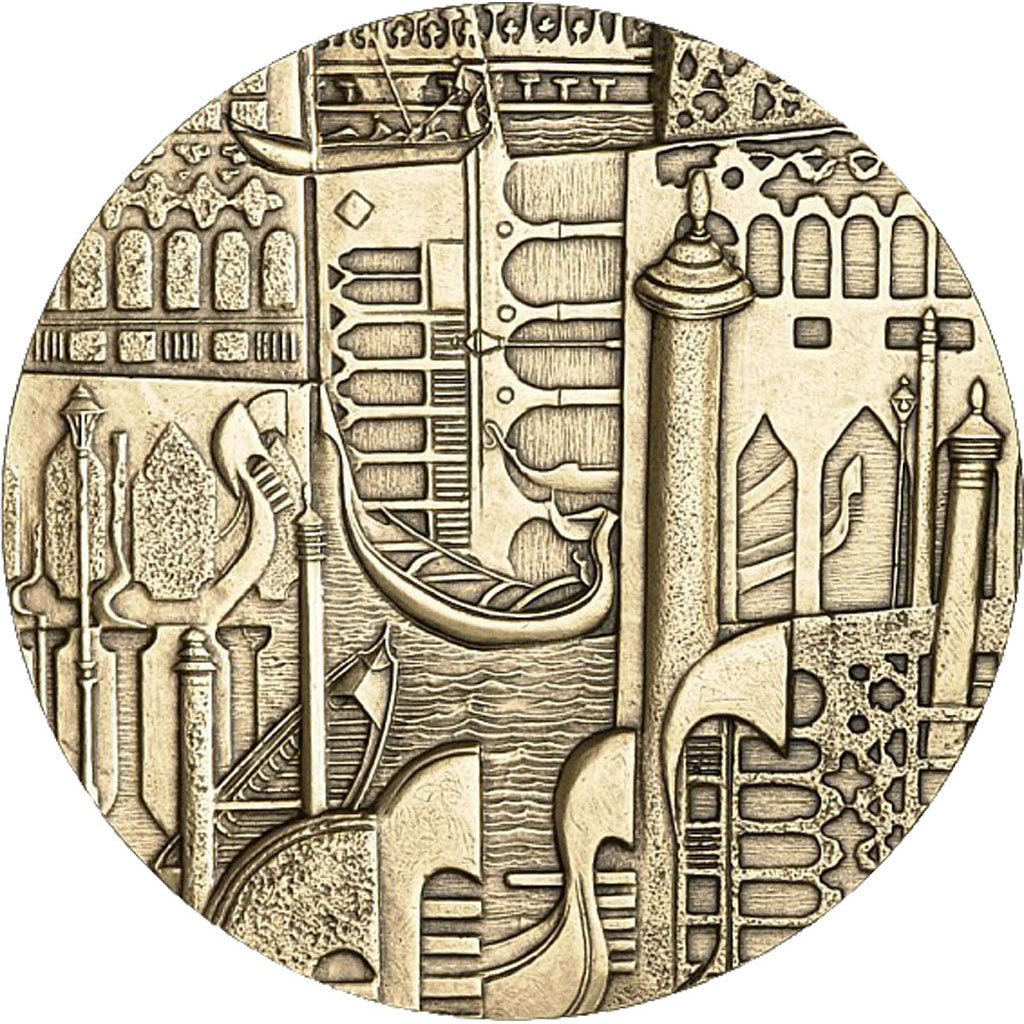 FRANCE, Geography, The Fifth Republic, Medal, MS(65-70), Bronze, 81, 285.00
