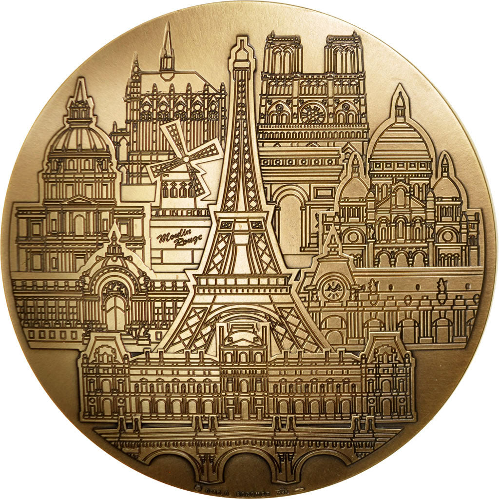 FRANCE, Geography, The Fifth Republic, Medal, MS(65-70), Bronze, 81, 440.00