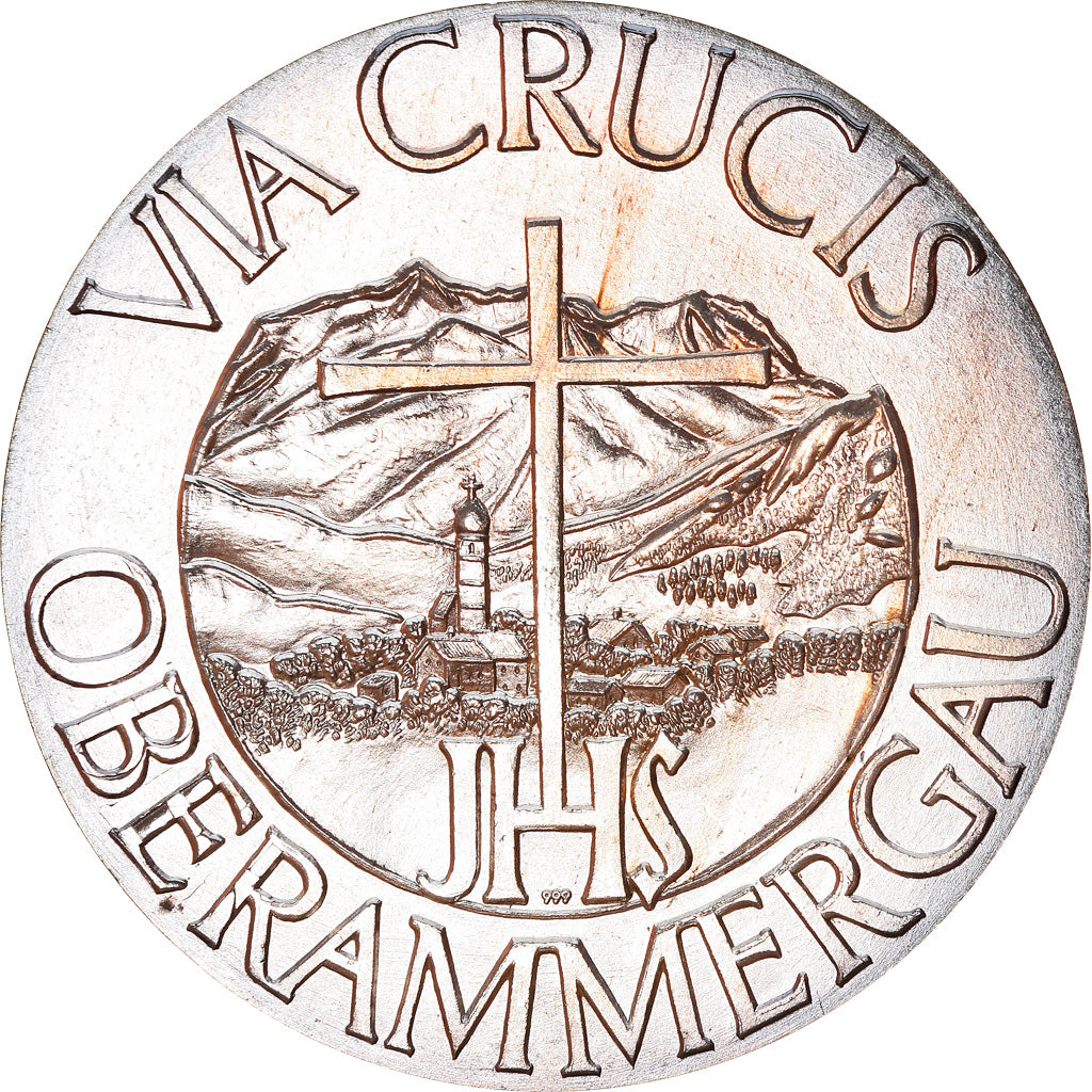 Germany, Medal, Via Crucis, Oberammergau, IV, Religions & beliefs, MS(63)