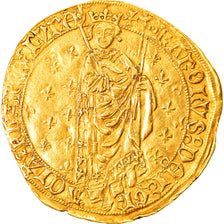 Monnaie, France, Charles VII, Royal d'or, La Rochelle, TTB+, Or, Duplessy:455