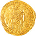 Moneda, Francia, Charles VII, Royal d'or, La Rochelle, MBC+, Oro, Duplessy:455