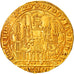 Moeda, França, Flanders, Louis II de Mâle, Chaise d'or, MS(60-62), Dourado