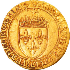 Moneda, Francia, Charles VIII, Ecu d'or, Bordeaux, MBC, Oro, Duplessy:575A
