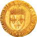 Moneda, Francia, Charles VIII, Ecu d'or, Bordeaux, MBC, Oro, Duplessy:575A