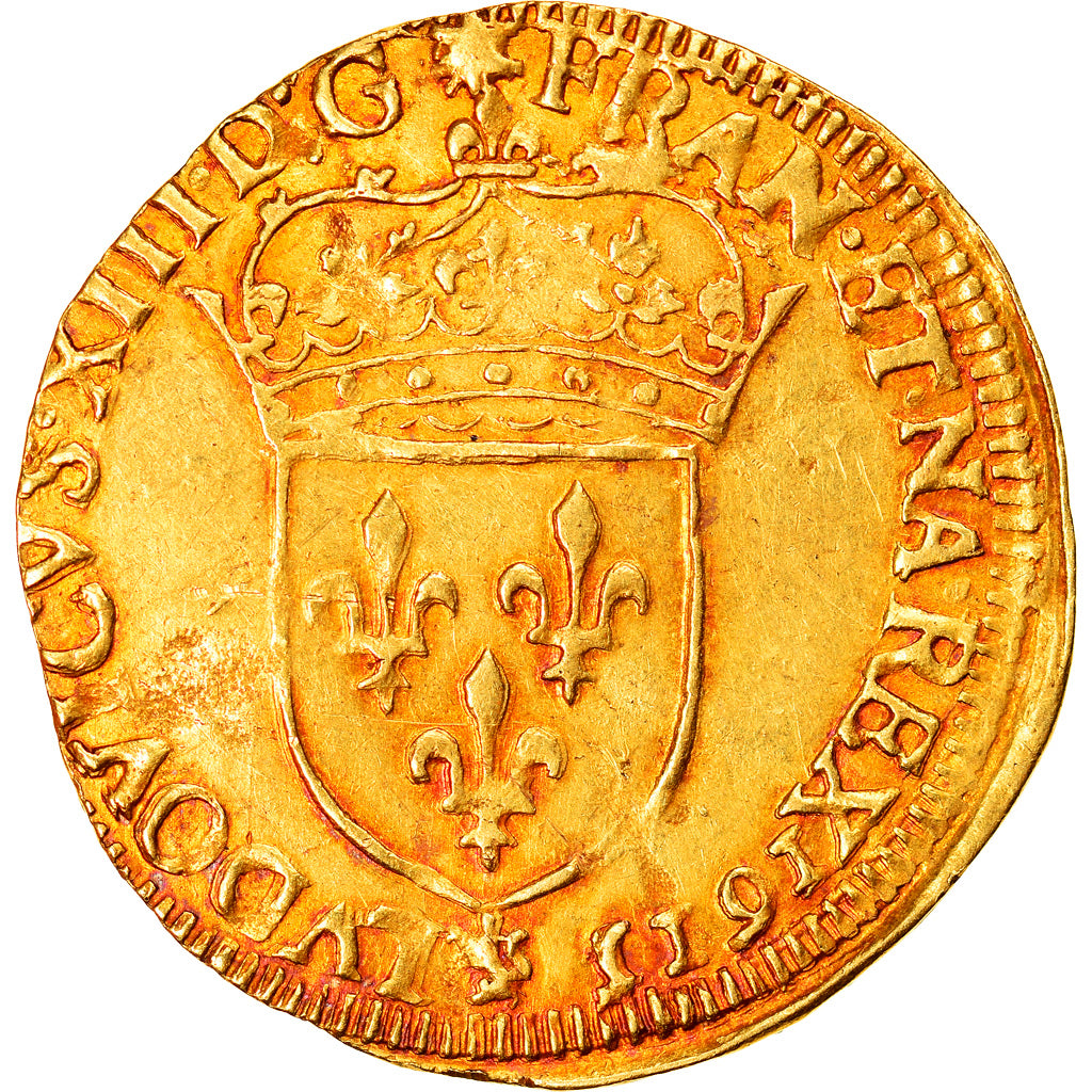 Monnaie, France, Louis XIII, Ecu d'or au soleil, Ecu d'or, 1615, Paris, TTB+