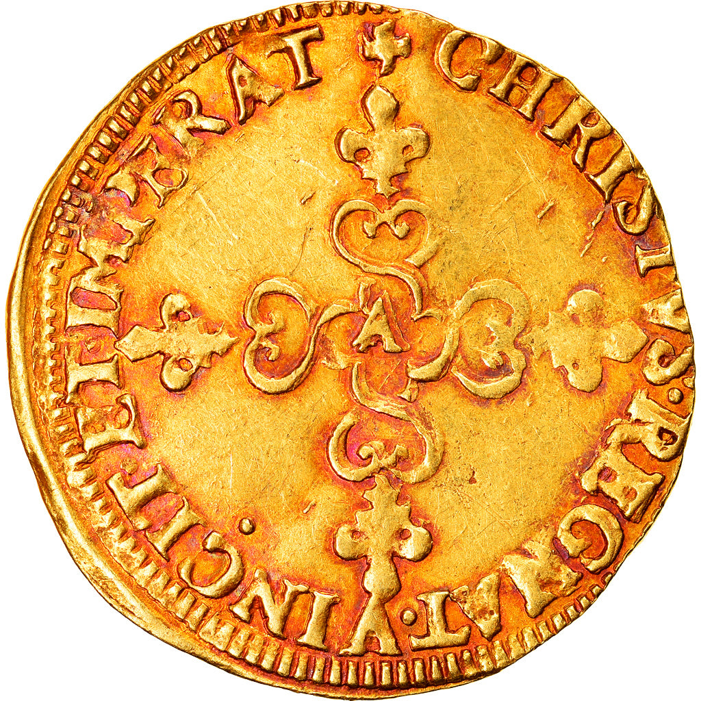 Monnaie, France, Louis XIII, Ecu d'or au soleil, Ecu d'or, 1615, Paris, TTB+