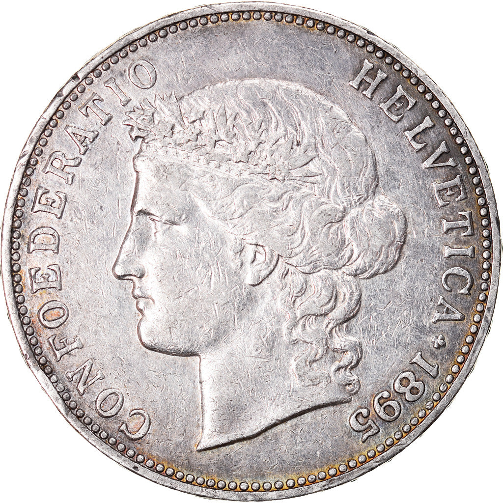 Monnaie, Suisse, 5 Francs, 1895, Bern, TTB+, Argent, KM:34