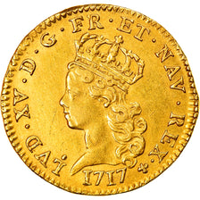 Coin, France, Louis XV, Demi-Louis d'or de Noailles, 1/2 Louis d'or, 1717