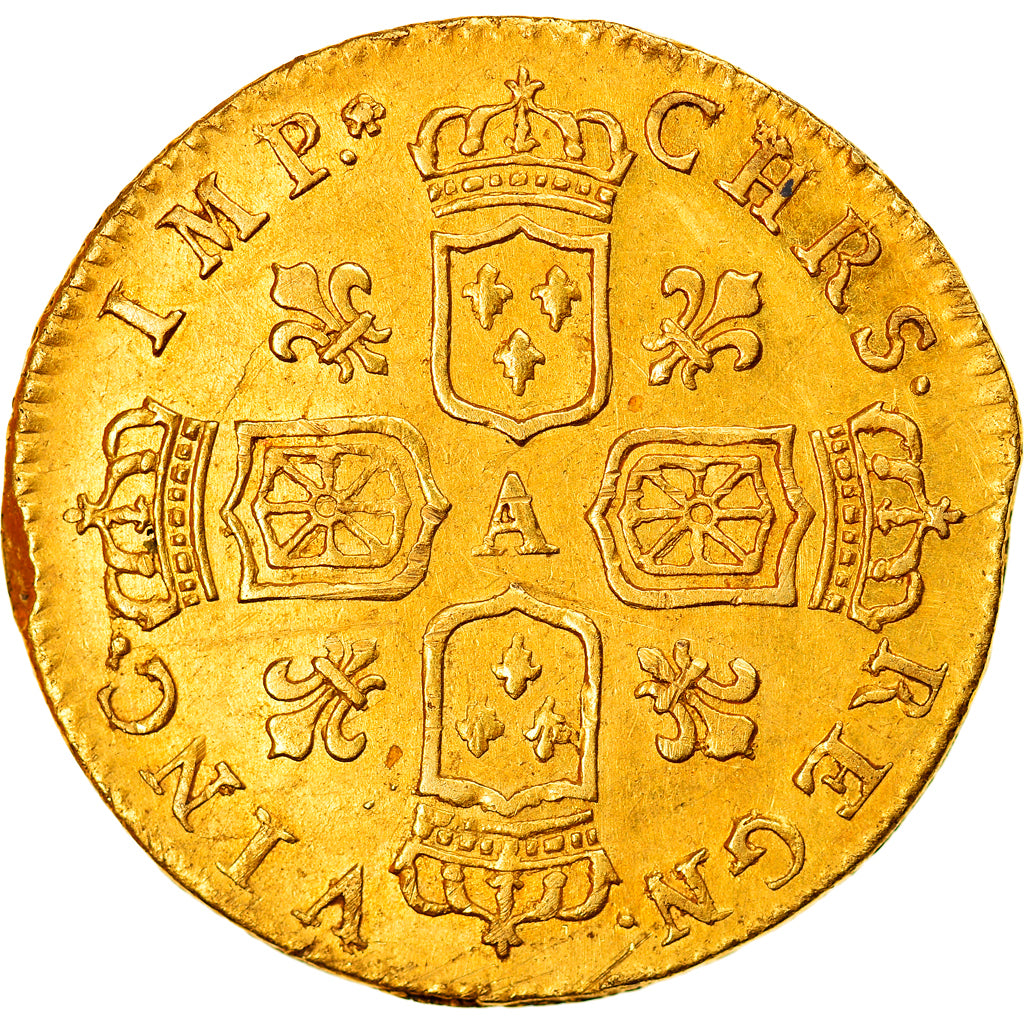 Coin, France, Louis XV, Demi-Louis d'or de Noailles, 1/2 Louis d'or, 1717