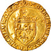 Moeda, França, Charles VIII, Ecu d'or, Angers, AU(50-53), Dourado