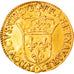 Coin, France, Louis XIII, Ecu d'or, 1637, Rouen, AU(50-53), Gold, KM:51