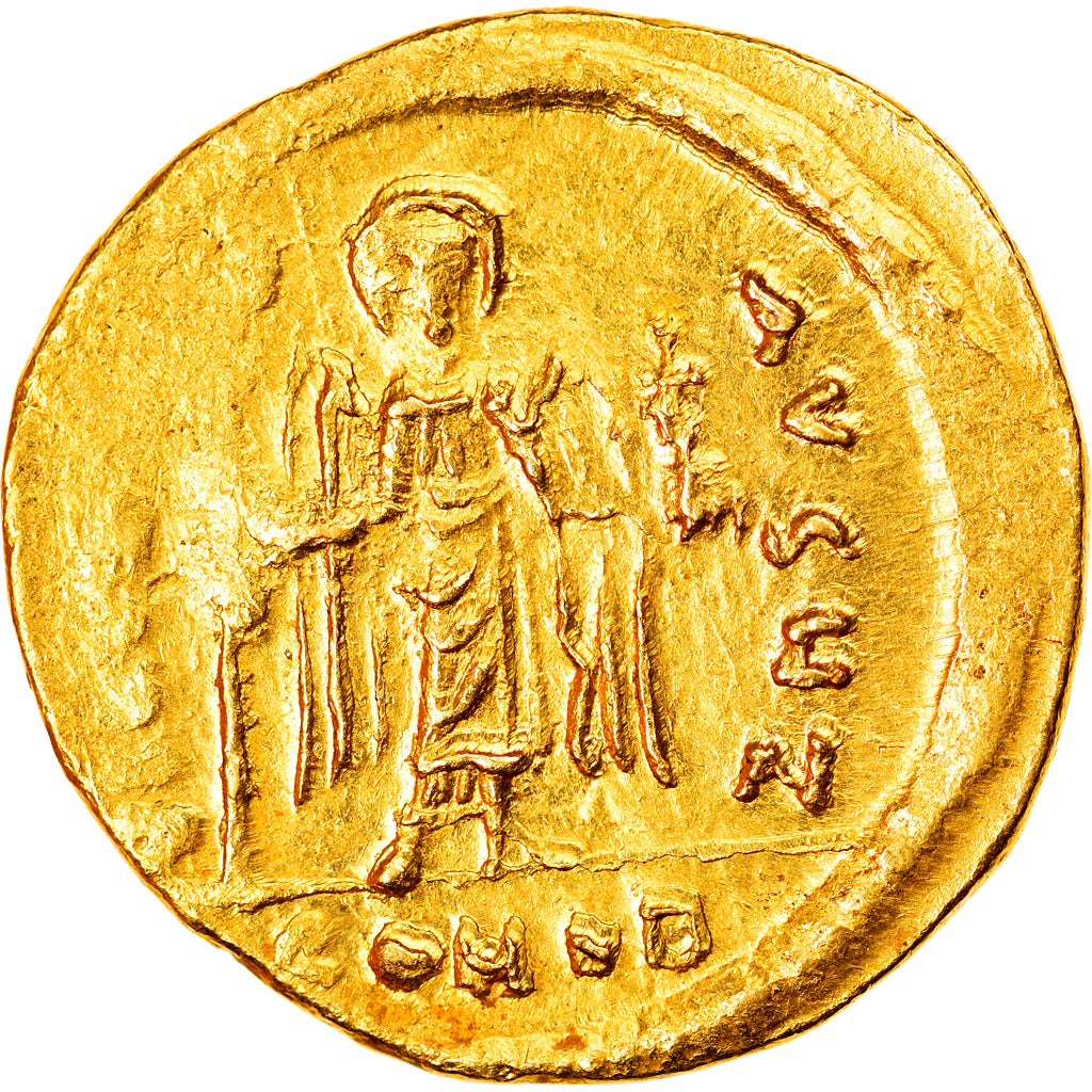 Coin, Phocas, Solidus, 603-607, Constantinople, AU(50-53), Gold, Sear:618