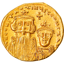 Moeda, Constans II and Constantine IV, Solidus, 654–659, Constantinople