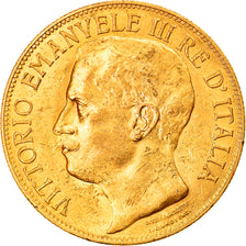 Moeda, Itália, Vittorio Emanuele III, 50 Lire, 1911, Rome, AU(55-58), Dourado