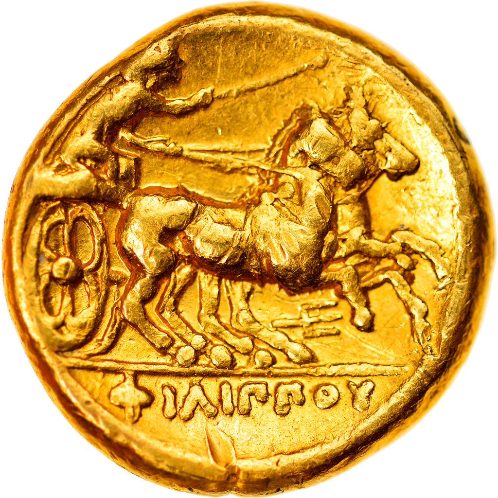 Moneda, Kingdom of Macedonia, Philip II, Stater, 325-310 BC, Pella, MBC+, Oro