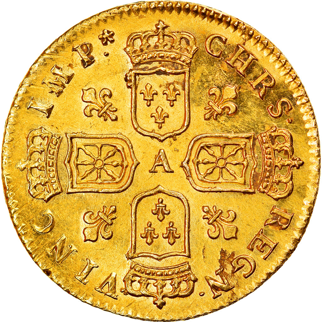 Munten, Frankrijk, Louis XV, Louis d'or de Noailles, 2 Louis D'or, 1718/7