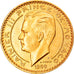 Moneta, Monaco, Rainier III, 20 Francs, 1950, Paris, PRÓBA, MS(63), Złoto