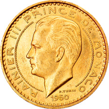 Munten, Monaco, Rainier III, 10 Francs, 1950, Paris, ESSAI, UNC-, Goud, KM:E26