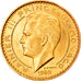 Moeda, Mónaco, Rainier III, 10 Francs, 1950, Paris, ENSAIO, MS(63), Dourado