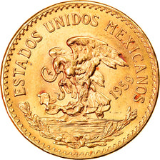 Moneda, México, 20 Pesos, 1959, Mexico City, SC, Oro, KM:478