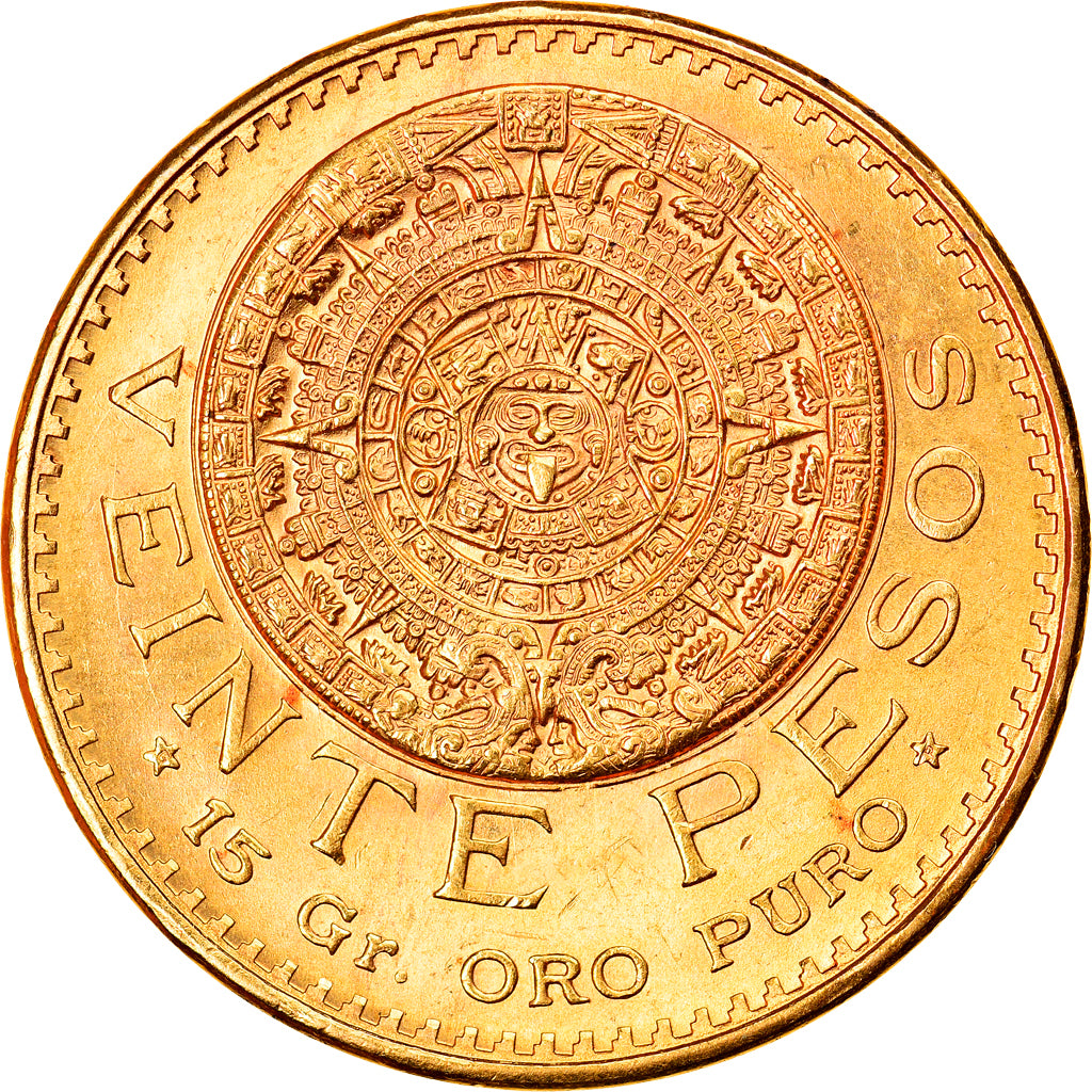 Moneda, México, 20 Pesos, 1959, Mexico City, SC, Oro, KM:478