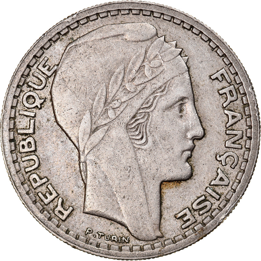 Monnaie, France, Turin, 10 Francs, 1945, Paris, Rameaux courts, TTB