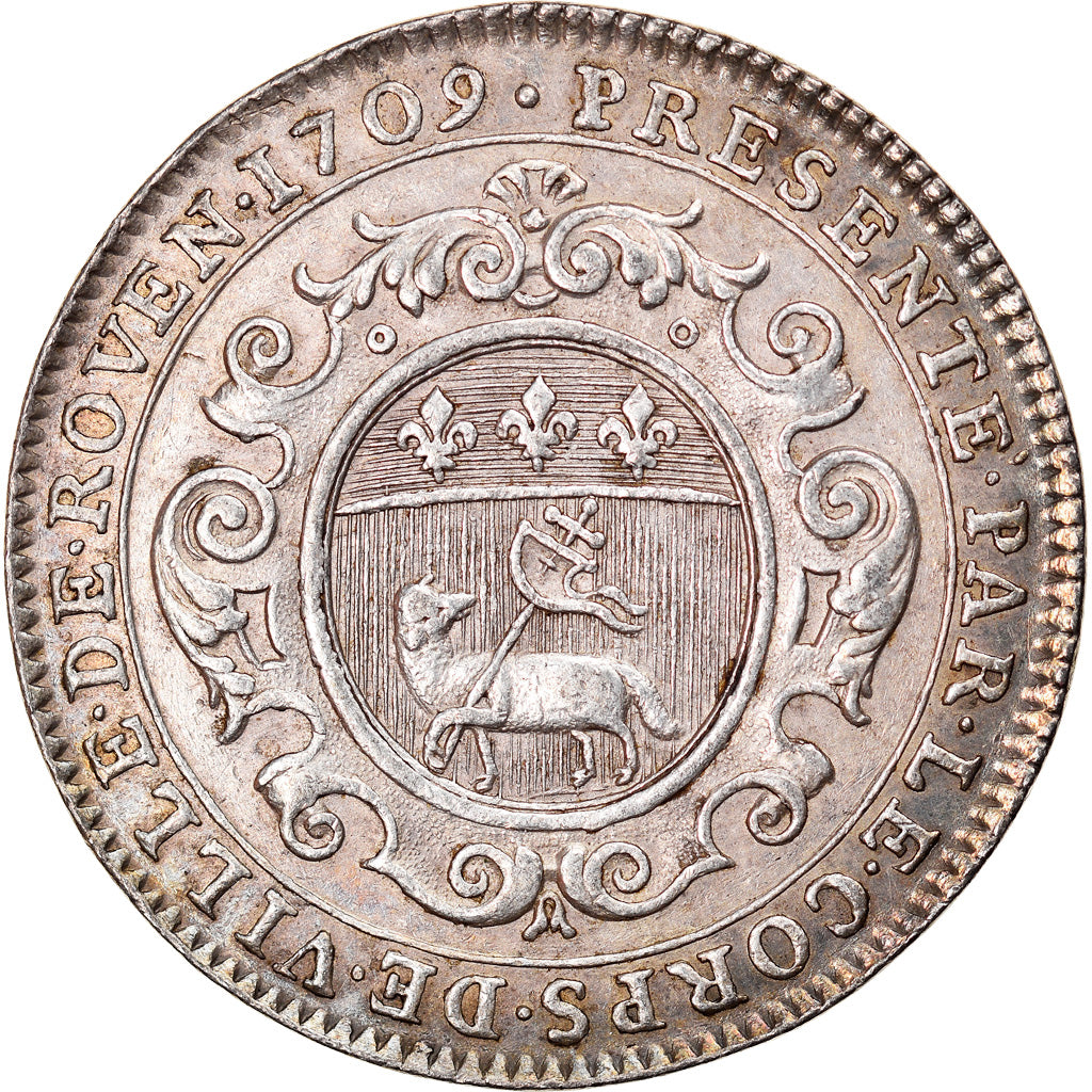 Francja, Token, Charles-François de Montmorency, Gouverneur de Rouen, 1709