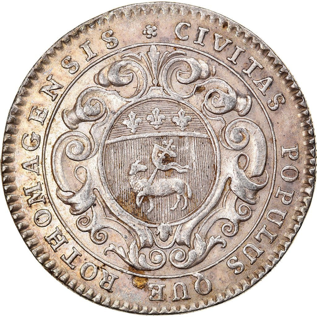 Francja, Token, Louis XV, Ville de Rouen, AU(50-53), Srebro, Feuardent:6204
