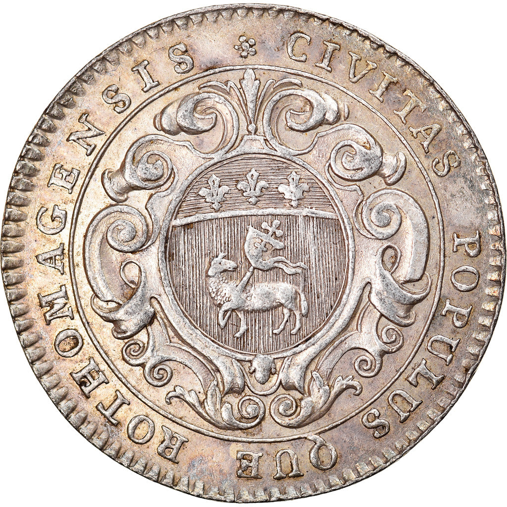 Francja, Token, Louis XV, Ville de Rouen, AU(50-53), Srebro, Feuardent:6204
