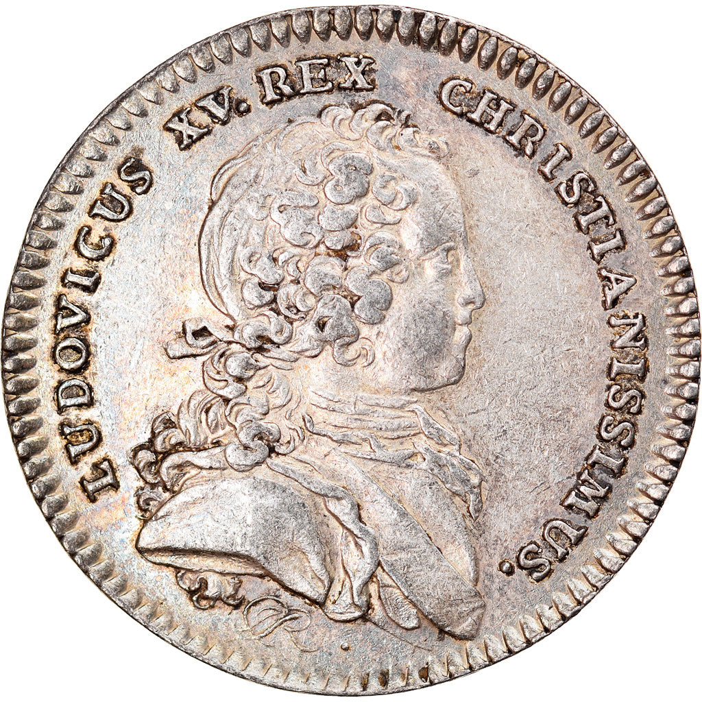 Francja, Token, Ludwik XV, Ville de Rouen, AU(50-53), Srebro, Feuardent:6207