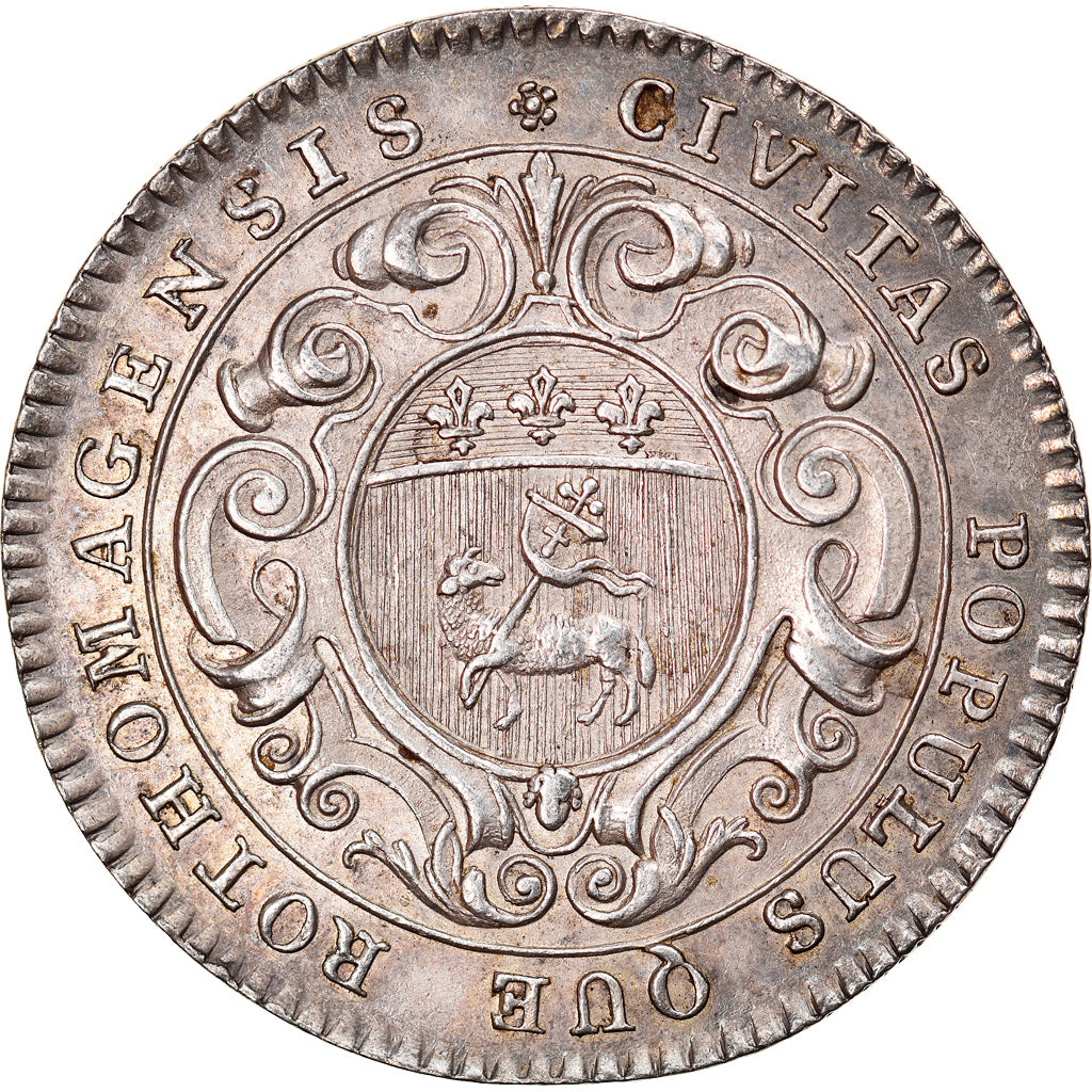 Francja, Token, Ludwik XV, Ville de Rouen, AU(50-53), Srebro, Feuardent:6209