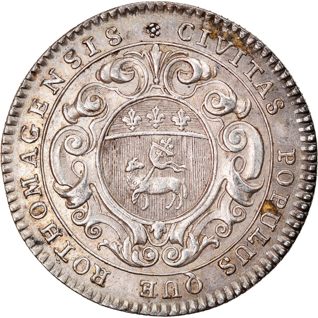 Francja, Token, Ludwik XV, Ville de Rouen, AU(50-53), Srebro, Feuardent:6209