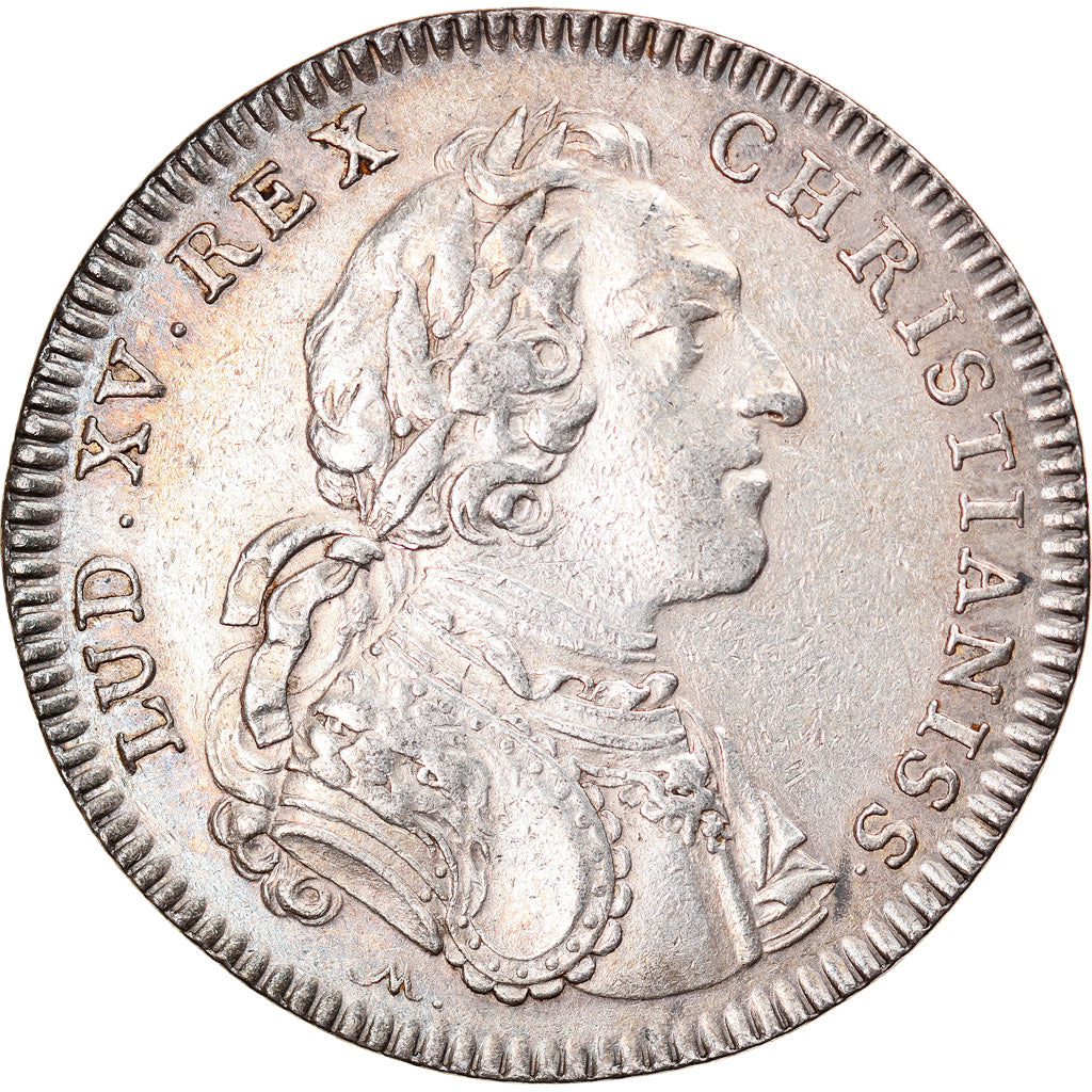 France, Jeton, Louis XV, Ville de Rouen, TTB+, Argent, Feuardent:6213 var.