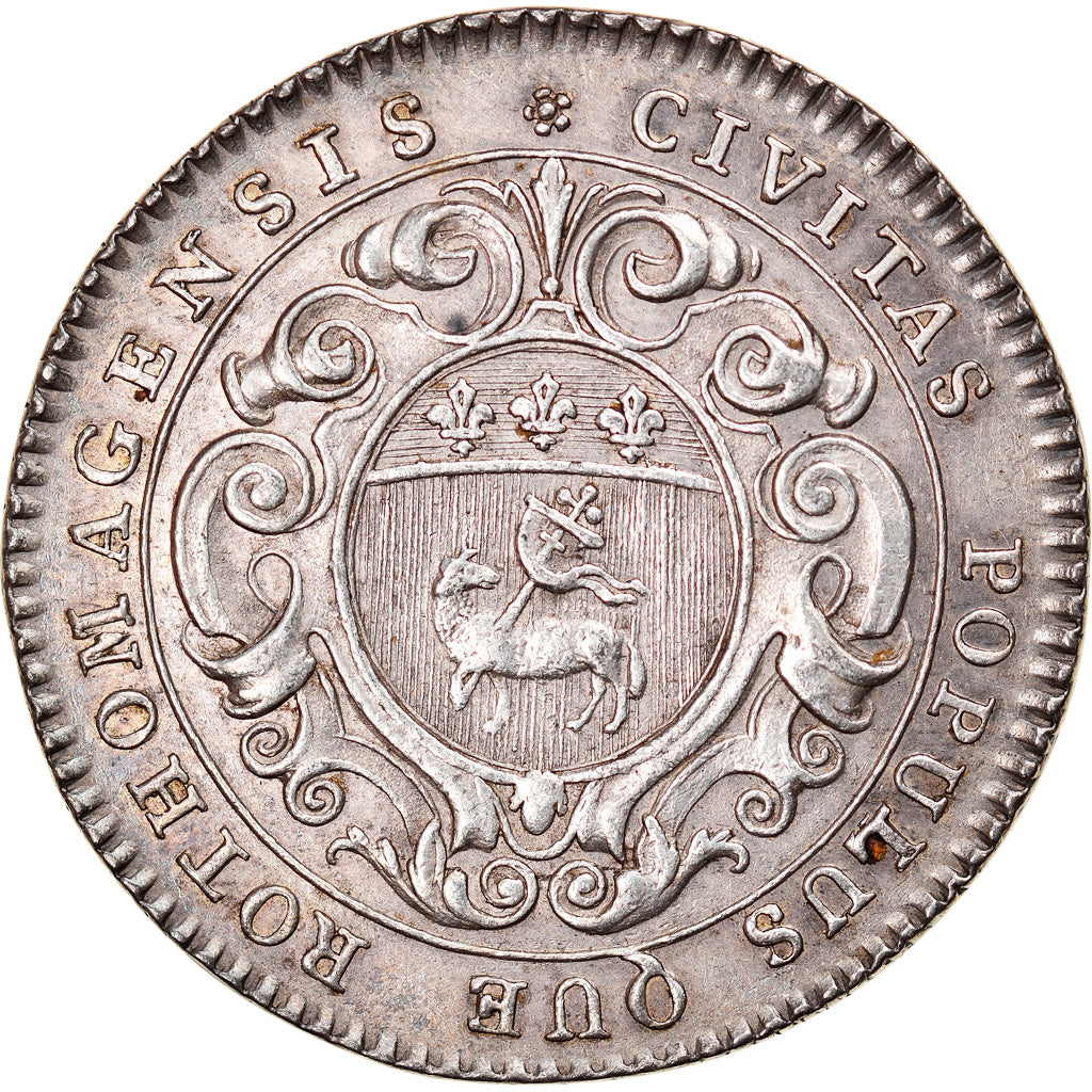 France, Jeton, Louis XV, Ville de Rouen, TTB+, Argent, Feuardent:6213 var.