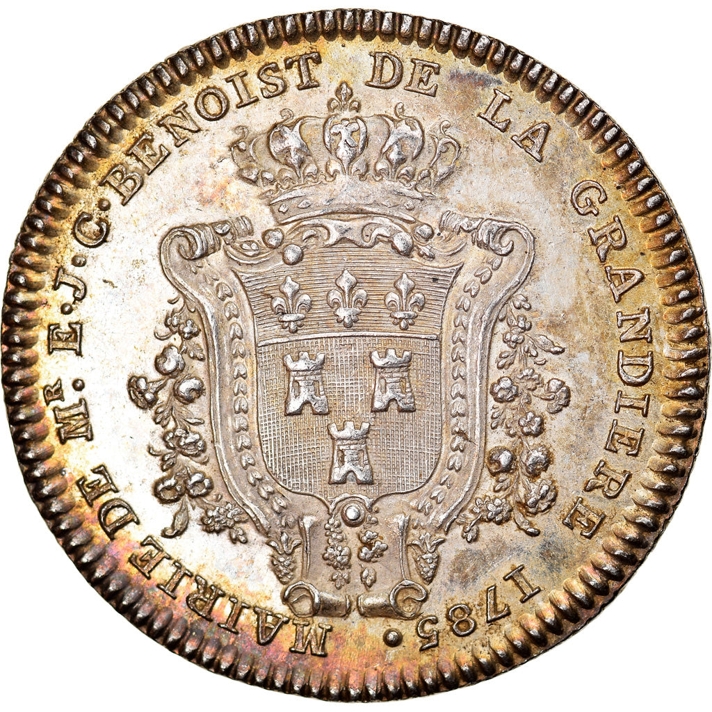 Frankreich, Token, Royal, Benoist de la Grandière, Maire de Tours, 1785, VZ+