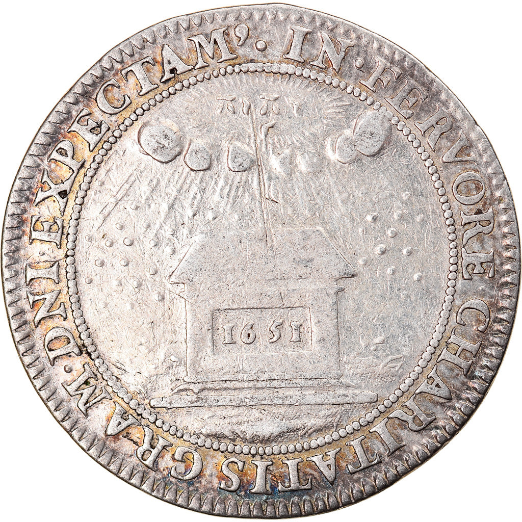 Francja, Token, Louis de Gonzague et Henriette de Clèves, 1651, EF(40-45)
