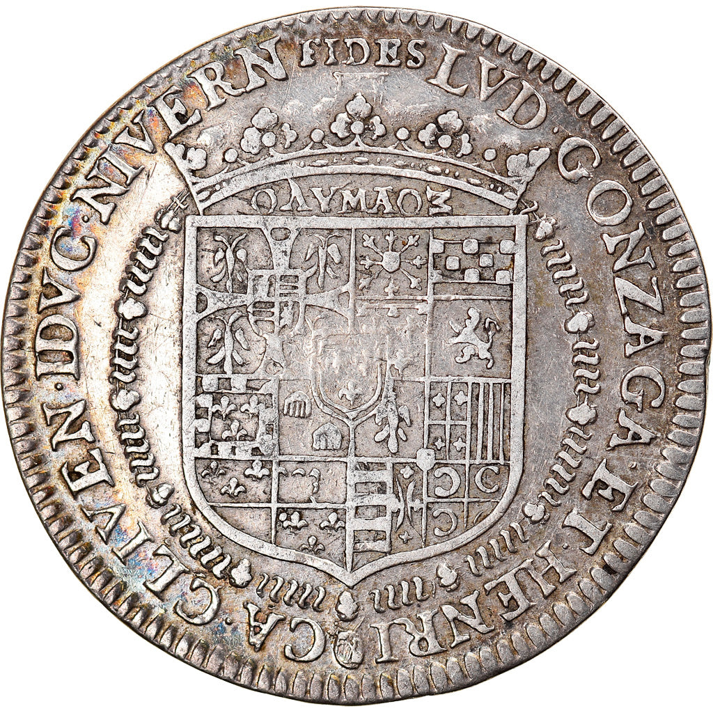 France, Jeton, Louis de Gonzague et Henriette de Clèves, 1651, TTB, Argent