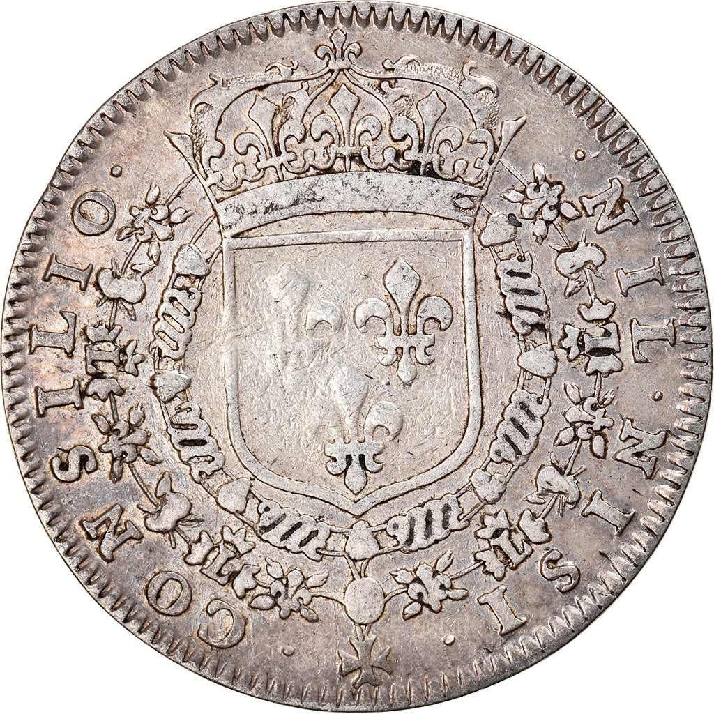 Francja, Token, Louis XIV, Conseil du Roi, 1657, VF(30-35), Srebro