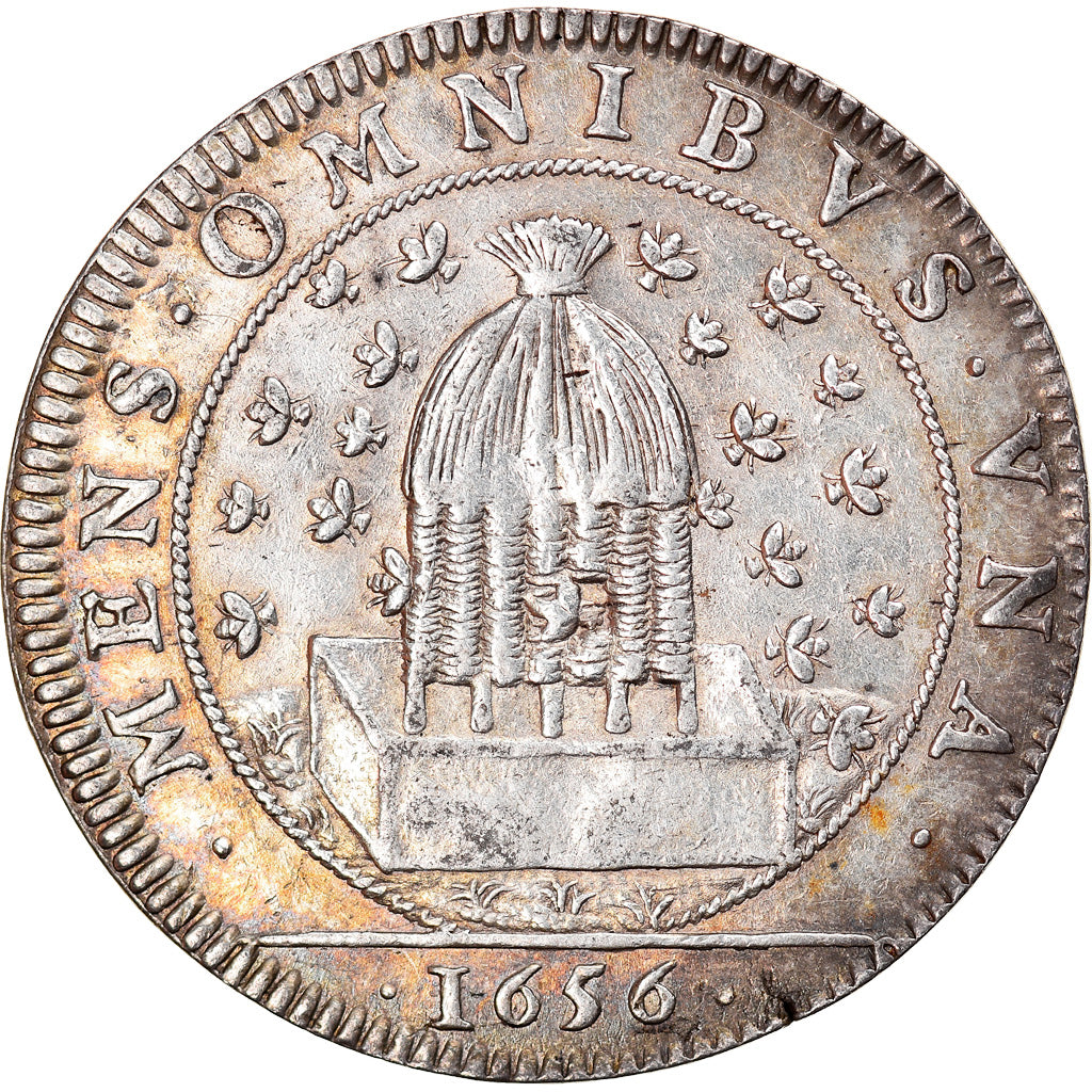 Francja, Token, Corporations, Drapiers et Tisserands, 1656, AU(50-53), Srebro
