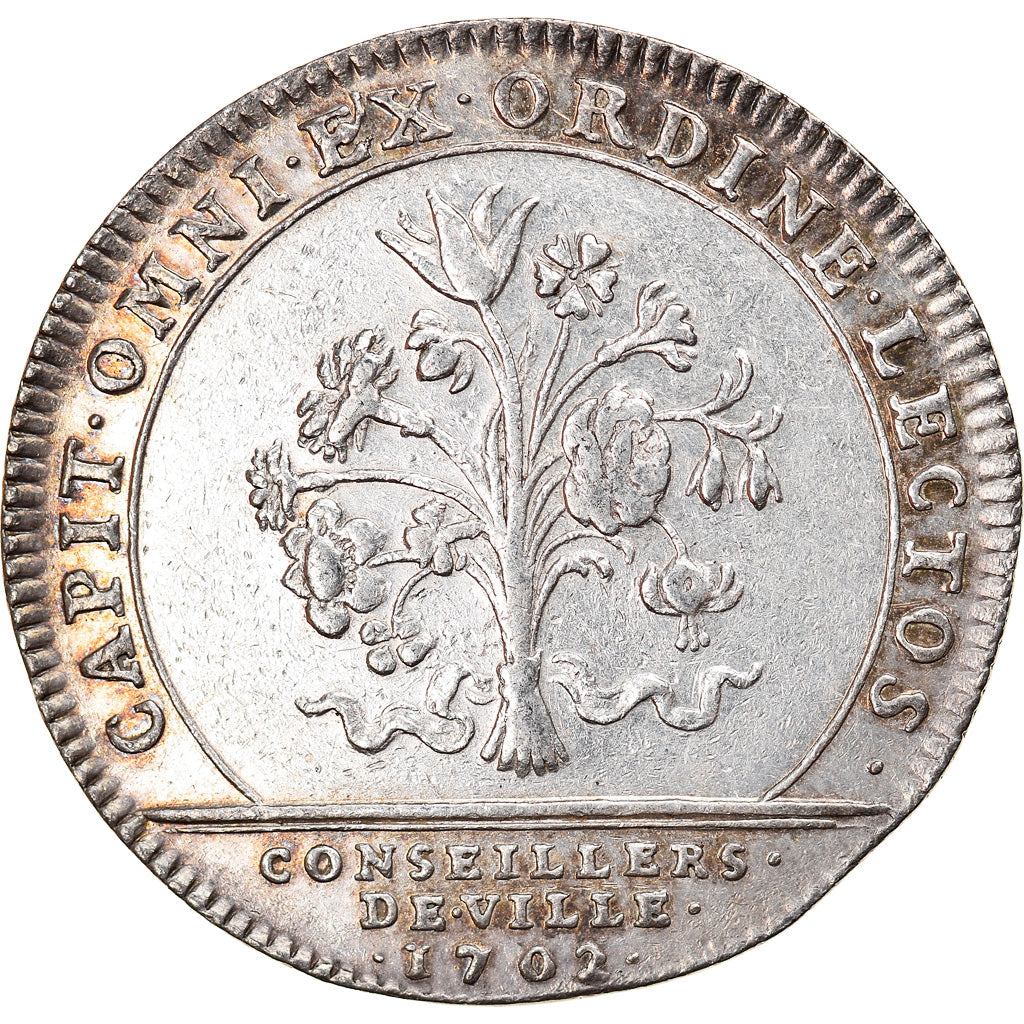France, Token, Royal, Louis XIV, Administration municipale, 1702, AU(50-53)