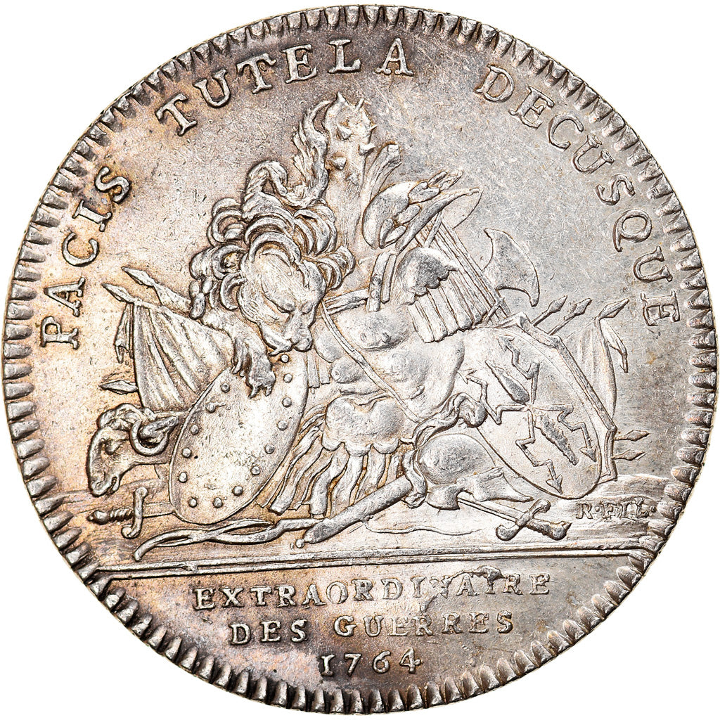 France, Token, Louis XV, Extraordinaire des Guerres, 1764, R.Filius, AU(55-58)
