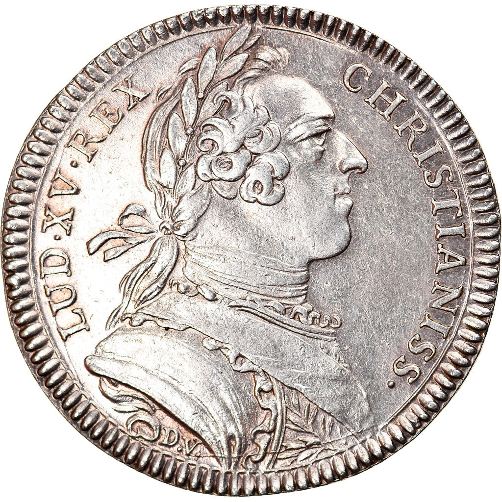 Francia, Token, Louis XV, Notaires Royaux de Paris, 1720, Duvivier, MBC+, Plata