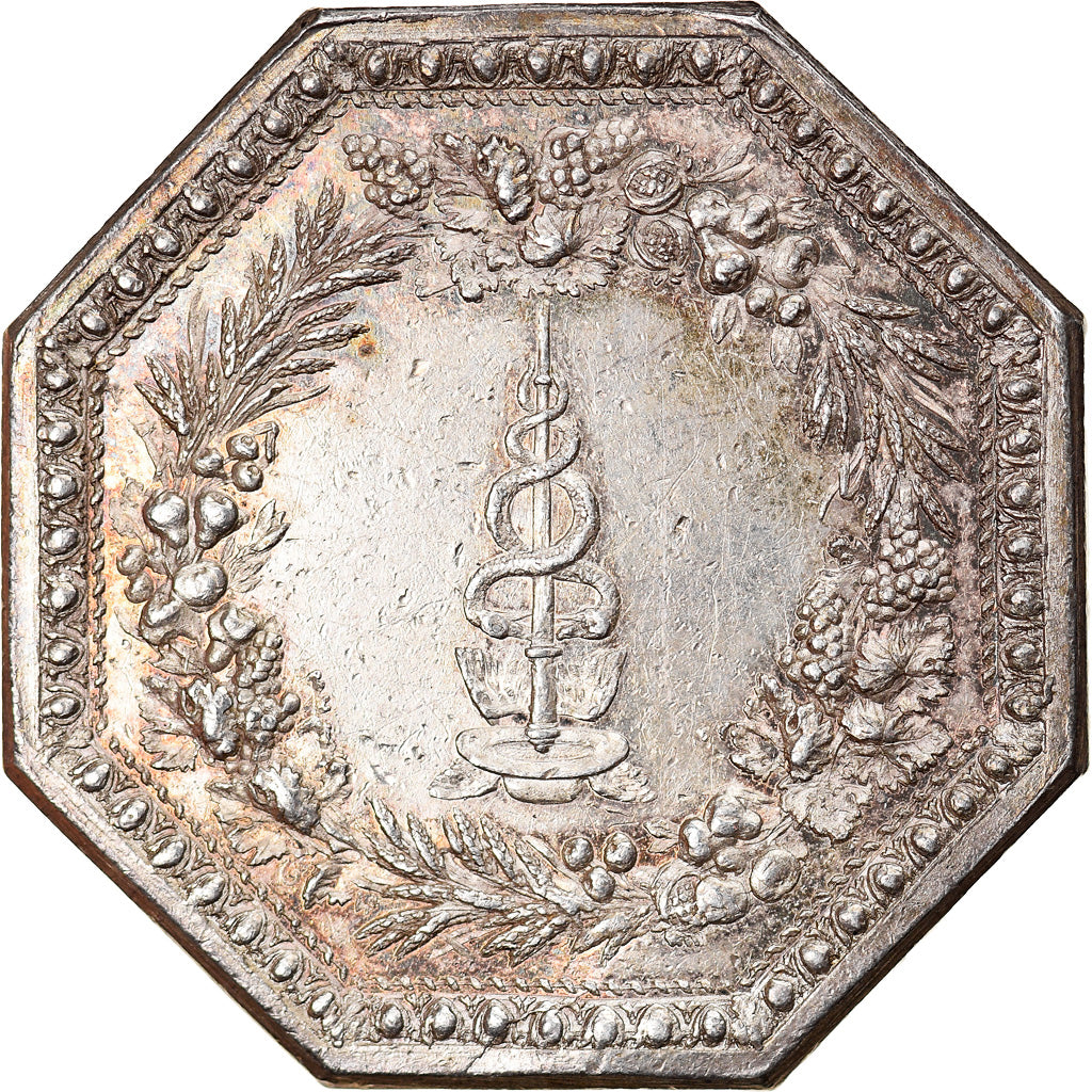 Francja, Token, Banque, Caisse d'Escompte, 1776, AU(55-58), Srebro