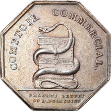 France, Token, Banques, Comptoir Commercial, 1802, AU(50-53), Silver