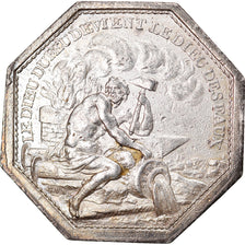 France, Token, Administration royale des Eaux de Paris, 1788, AU(50-53), Silver
